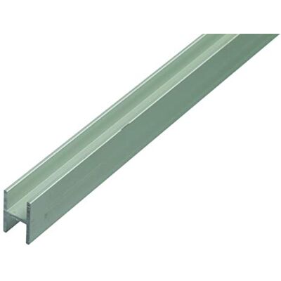 Alberts Perfil em H, especial para placas aglomeradas de 16 mm de espessura, alumínio, anodizado prateado, 1000 x 19 x 30 mm Alberts Perfil em H, especial para placas aglomeradas de 16 mm de espessura, alumínio, anodizado prateado, 1000 x 19 x 30 mm