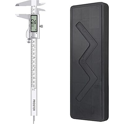 Proster Calibre digital 200 mm pé de rei calibrador eletrónico de aço inoxidável frações/polegada/métrica ferramenta de medição para comprimento largura profundidade diâmetro interior exterior Proster Calibre digital 200 mm pé de rei calibrador eletrónico de aço inoxidável frações/polegada/métrica ferramenta de medição para comprimento largura profundidade diâmetro interior exterior