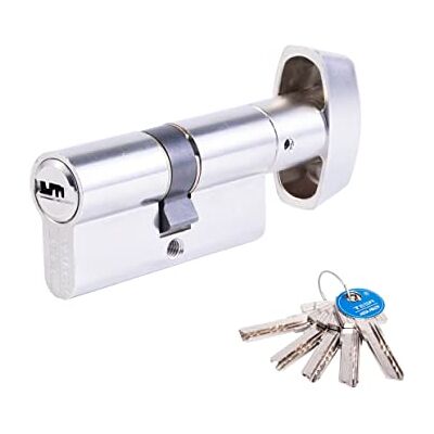 tesa Assa Abloy : Cilindro europeu T60, 30 x 60 mm, acabamento niquelado, compatível com fechaduras de perfil europeu, uso residencial e comercial, instalação simples, substituição e obra tesa Assa Abloy : Cilindro europeu T60, 30 x 60 mm, acabamento niquelado, compatível com fechaduras de perfil europeu, uso residencial e comercial, instalação simples, substituição e obra