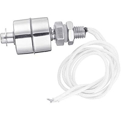 Tutoy Controlador de nível de sensor de líquido de interruptor de flutuação vertical de tanque de fluxo de água em aço inoxidável 45 mm Tutoy Controlador de nível de sensor de líquido de interruptor de flutuação vertical de tanque de fluxo de água em aço inoxidável 45 mm