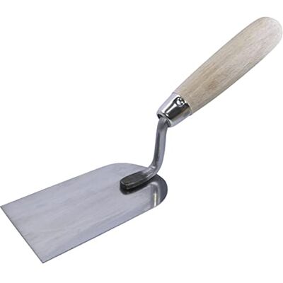 AERZETIX C54476 Paleta para estuque/gesso 60 x 110 mm Ferramenta de pedreiro, pega de madeira, espátula em aço, extremidade quadrada AERZETIX C54476 Paleta para estuque/gesso 60 x 110 mm Ferramenta de pedreiro, pega de madeira, espátula em aço, extremidade quadrada
