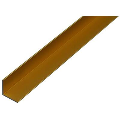 Alberts Perfil de ángulo, Aluminio, anodizado dorado, 1000 x 20 x 20 mm Alberts Perfil de ángulo, Aluminio, anodizado dorado, 1000 x 20 x 20 mm