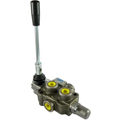 Ama Distribuidor hidráulico compacto 3/8 1 alavanca de efeito duplo 40L Ama Distribuidor hidráulico compacto 3/8 1 alavanca de efeito duplo 40L