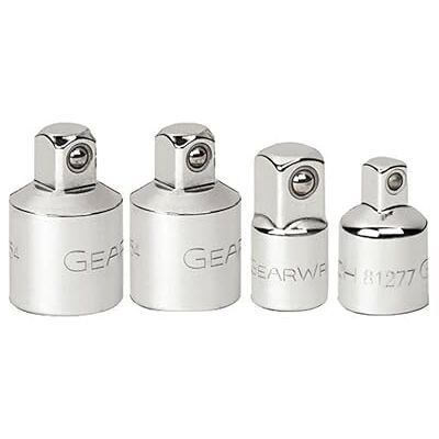 GEARWRENCH Conjunto de adaptadores de brocas, 4 peças, 1/4", 3/8" & 1/2 GEARWRENCH Conjunto de adaptadores de brocas, 4 peças, 1/4", 3/8" & 1/2