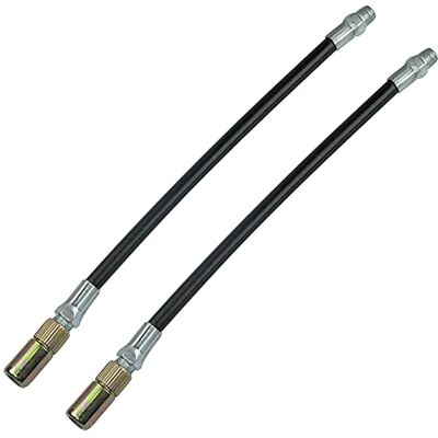 AERZETIX Conjunto de 2 Mangueira flexível para bomba de gordura comprimento 245 mm sistema ferramenta de lubrificação máximo 45 Mpa AERZETIX Conjunto de 2 Mangueira flexível para bomba de gordura comprimento 245 mm sistema ferramenta de lubrificação máximo 45 Mpa