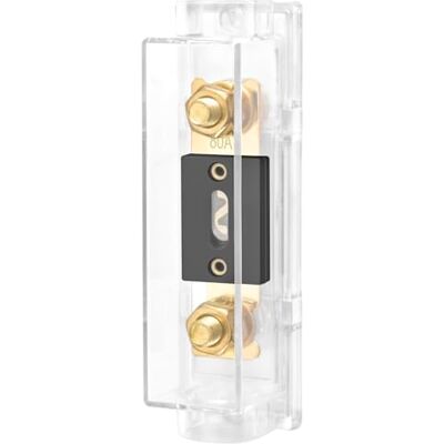 Heschen Porta-fusíveis ANL áudio vídeo estéreo carro, 0/2/4 Gauge de entrada e saída, com fusível ANL (80A) Heschen Porta-fusíveis ANL áudio vídeo estéreo carro, 0/2/4 Gauge de entrada e saída, com fusível ANL (80A)