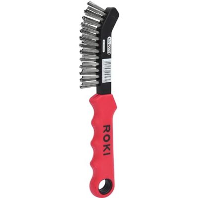 KS Tools Escova de arame de aço para pinças de travão, 2 filas, reta KS Tools Escova de arame de aço para pinças de travão, 2 filas, reta