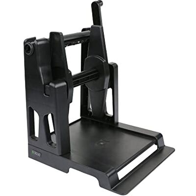 U.S. Solid Suporte de etiqueta 2 em 1 e enrolador manual suporte de etiqueta de mesa para rolos, dobrados em forma de leque e autocolantes U.S. Solid Suporte de etiqueta 2 em 1 e enrolador manual suporte de etiqueta de mesa para rolos, dobrados em forma de leque e autocolantes