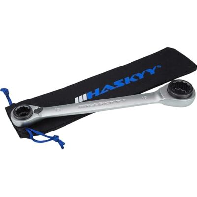 HASKYY Chave de catraca comutável 4 em 1 I 10 x 13 x 17 x 19 mm I chave dinamométrica HASKYY Chave de catraca comutável 4 em 1 I 10 x 13 x 17 x 19 mm I chave dinamométrica