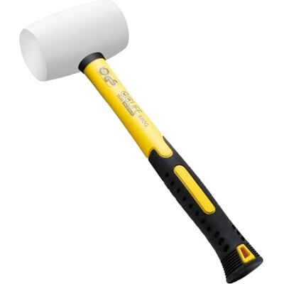CCLIFE Martelo de borracha martelo de borracha de dupla face certificado pela TÜV e GS para pisos e azulejos de superfície branca 24 oz 680 g branco CCLIFE Martelo de borracha martelo de borracha de dupla face certificado pela TÜV e GS para pisos e azulejos de superfície branca 24 oz 680 g branco