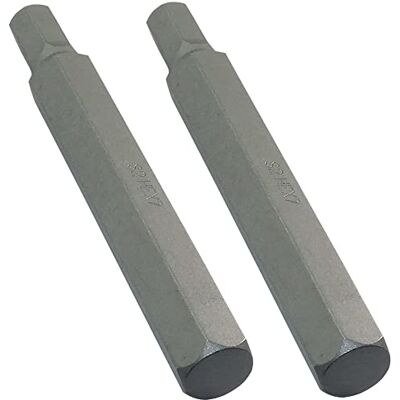 AERZETIX Conjunto de 2 pontas compridas hexagonal 7 mm/Allen 6 lados L 75 mm 3/8 '' (10 mm) para chave de fenda/suporte de pontas para parafuso Allen 6 lados ferragens/ferramenta manual - AERZETIX Conjunto de 2 pontas compridas hexagonal 7 mm/Allen 6 lados L 75 mm 3/8 '' (10 mm) para chave de fenda/suporte de pontas para parafuso Allen 6 lados ferragens/ferramenta manual -