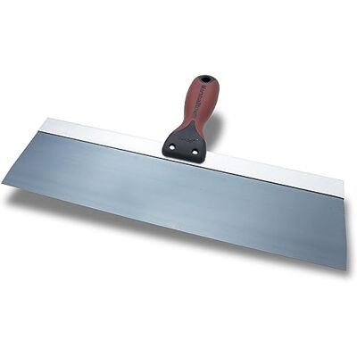 Marshalltown Espátula de superfície com cabo Durasoft II de aço azul, tamanho: 356 x 76 mm, ferramenta para estucadores e pintores. Marshalltown Espátula de superfície com cabo Durasoft II de aço azul, tamanho: 356 x 76 mm, ferramenta para estucadores e pintores.