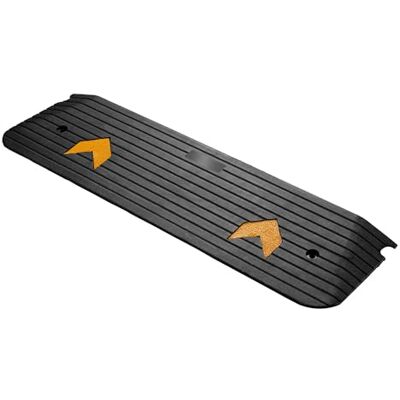 WilTec Rampa de borracha 1100 x 406 x 50 mm, com capacidade de carga de 50 toneladas, fitas refletoras e design antiderrapante, ideal para bordas e limiares WilTec Rampa de borracha 1100 x 406 x 50 mm, com capacidade de carga de 50 toneladas, fitas refletoras e design antiderrapante, ideal para bordas e limiares