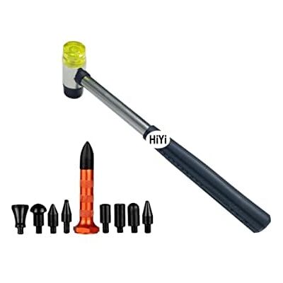HiYi Dent Repair Kit Ferramentas kit de 10 peças de ferramenta para reparação de amolgadelas. Martelo para amolgadela com tampa na parte de baixo da ferramenta para bricolage HiYi Dent Repair Kit Ferramentas kit de 10 peças de ferramenta para reparação de amolgadelas. Martelo para amolgadela com tampa na parte de baixo da ferramenta para bricolage