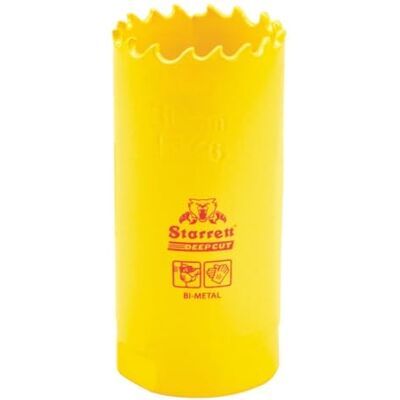 Starrett 63DCH030 Coroa perfuradora, amarela, 30 mm Starrett 63DCH030 Coroa perfuradora, amarela, 30 mm