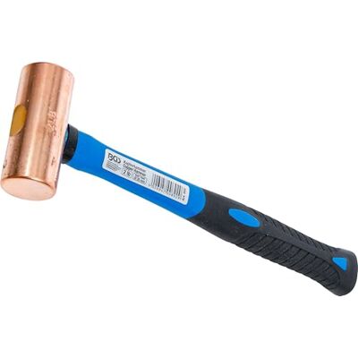 BGS Martelo de cobre, cabo de fibra de vidro, Ø 35 mm, cabeça de 907 g (2 lb) BGS Martelo de cobre, cabo de fibra de vidro, Ø 35 mm, cabeça de 907 g (2 lb)