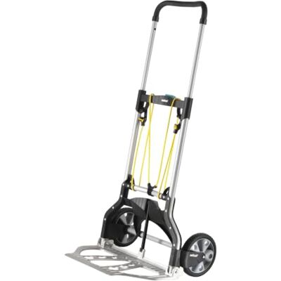wolfcraft Carrinho dobrável TS 850 carrinho transporte de carga 100 kg Carrinho de transporte com rodas grandes adequado para escadas, sistema de fixação de 3 pontos e uso em obras e jardim wolfcraft Carrinho dobrável TS 850 carrinho transporte de carga 100 kg Carrinho de transporte com rodas grandes adequado para escadas, sistema de fixação de 3 pontos e uso em obras e jardim