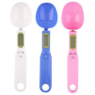 Mengshen Colher balança cozinha portátil balança de casa e cozinha de alta precisão 1,1 lb / 500 g (0,1 g) precisa LCD eletrónico ferramentas de pesagem de medição digital acessórios de cozinha azul Mengshen Colher balança cozinha portátil balança de casa e cozinha de alta precisão 1,1 lb / 500 g (0,1 g) precisa LCD eletrónico ferramentas de pesagem de medição digital acessórios de cozinha azul