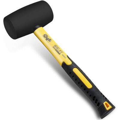 CCLIFE Martelo de borracha de dupla face certificado pela TÜV e GS para pisos e azulejos de superfície macia 24 oz 680 g preto CCLIFE Martelo de borracha de dupla face certificado pela TÜV e GS para pisos e azulejos de superfície macia 24 oz 680 g preto
