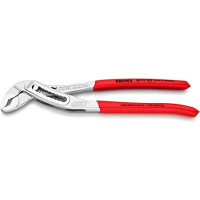 KNIPEX Alligator Prendedor de papagaio cromado punhos plásticos por imersão antiderrapantes 250 mm, KNIPEX Alligator Prendedor de papagaio cromado punhos plásticos por imersão antiderrapantes 250 mm,