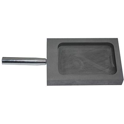 LLF Molde para lingote de grafite dourado e prateado para derreter fundição e refinar com barra de metal (1 kg (plano)) LLF Molde para lingote de grafite dourado e prateado para derreter fundição e refinar com barra de metal (1 kg (plano))