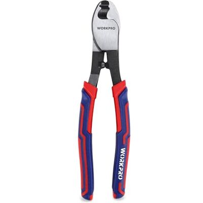 WORKPRO Alicate de eletricista cortador de cabos 210 mm para cortar fio de alumínio e cobre, Cr-V WORKPRO Alicate de eletricista cortador de cabos 210 mm para cortar fio de alumínio e cobre, Cr-V