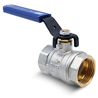DOJA Barcelona Alavanca válvula de bola, azul 1 pol. H H Alavanca chave passo canalização de aço carbono, válvula de alavanca para bombas de água, tanques, torneira exterior, conexões de água DOJA Barcelona Alavanca válvula de bola, azul 1 pol. H H Alavanca chave passo canalização de aço carbono, válvula de alavanca para bombas de água, tanques, torneira exterior, conexões de água