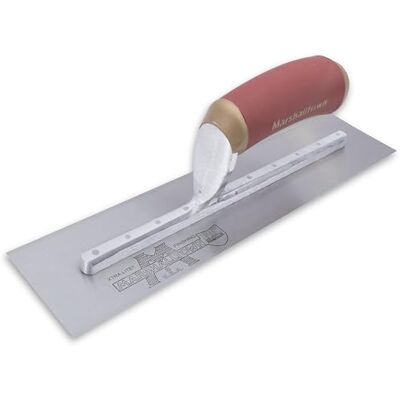 Marshalltown PermaShape Glättkelle, gebogene Form, aus Carbonstahl, Perfekt für Verputzer und Gipser, Grösse Der Kelle: 406 x 127 mm Marshalltown PermaShape Glättkelle, gebogene Form, aus Carbonstahl, Perfekt für Verputzer und Gipser, Grösse Der Kelle: 406 x 127 mm