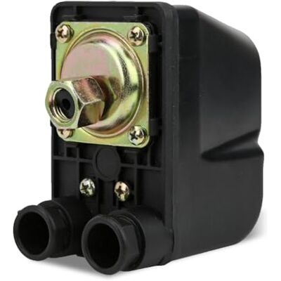 CCYLEZ Interruptor de controlo de pressão de bomba de água, 1,0 5,0 bar interruptor de controlador de pressão de poço de água IP44 automático, interruptor de pressão de G1/4" para bombas auto-escorvantes CCYLEZ Interruptor de controlo de pressão de bomba de água, 1,0 5,0 bar interruptor de controlador de pressão de poço de água IP44 automático, interruptor de pressão de G1/4" para bombas auto-escorvantes