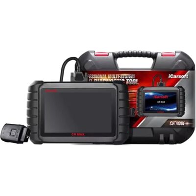 iCarsoft CR MAX Mala de diagnóstico profissional de carro para diferentes marcas, modelo original com garantias europeias iCarsoft CR MAX Mala de diagnóstico profissional de carro para diferentes marcas, modelo original com garantias europeias