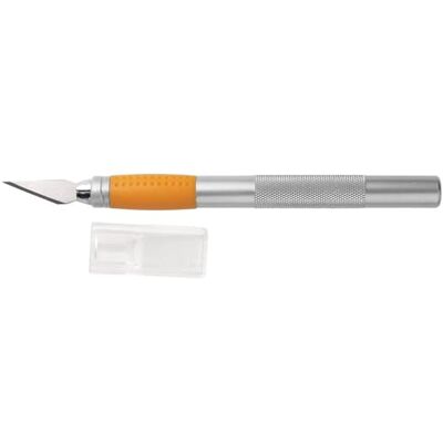 Fiskars Estilete de precisão, Comprimento total: 15,9 cm, Aço de qualidade/Plástico, Prata/Laranja, 1003885 Fiskars Estilete de precisão, Comprimento total: 15,9 cm, Aço de qualidade/Plástico, Prata/Laranja, 1003885