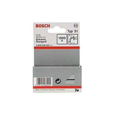 Bosch 1000 x grampos de arame plano (comprimento 10 mm) Bosch 1000 x grampos de arame plano (comprimento 10 mm)