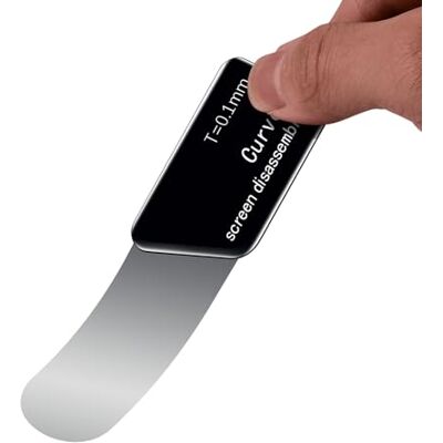 MMOBIEL Ferramenta profissional curva ultra fina de abertura com alavanca de aço inoxidável e 0,1 mm de espessura para reparações MMOBIEL Ferramenta profissional curva ultra fina de abertura com alavanca de aço inoxidável e 0,1 mm de espessura para reparações