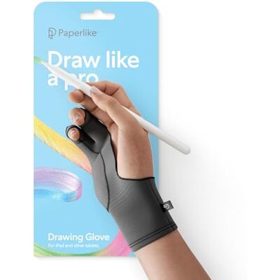 Paperlike ® Luva de desenho para iPad Luva para artistas para desenhar em tablets (mão direita e esquerda; 3 tamanhos: S, M, L) Paperlike ® Luva de desenho para iPad Luva para artistas para desenhar em tablets (mão direita e esquerda; 3 tamanhos: S, M, L)