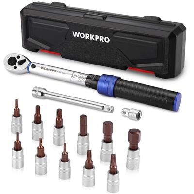 WORKPRO Chave dinamométrica, 1/4", 2-26 Nm, 14 peças WORKPRO Chave dinamométrica, 1/4", 2-26 Nm, 14 peças