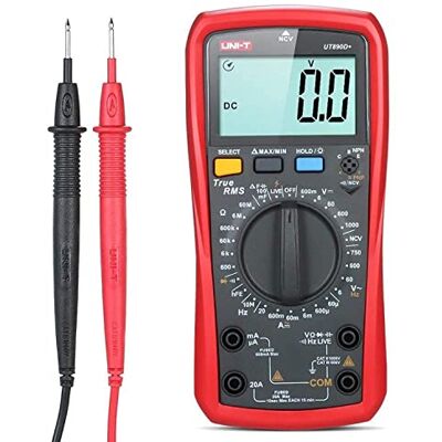 Uni-T UT890D+ Multímetro Digital True RMS 6000 Contagens Teste Live Medidor de Tensão Ohm, Testador de Tensão AC DC Corrente Amp Capacitor hFE Diodo Continuidade NCV para Automotivo HVAC… Uni-T UT890D+ Multímetro Digital True RMS 6000 Contagens Teste Live Medidor de Tensão Ohm, Testador de Tensão AC DC Corrente Amp Capacitor hFE Diodo Continuidade NCV para Automotivo HVAC…