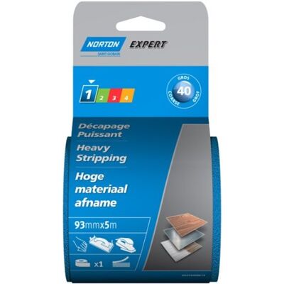 Rolo abrasivo Norton 93x5m Grão 40 - Rolo abrasivo Rolo abrasivo Norton 93x5m Grão 40 - Rolo abrasivo