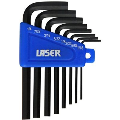 Laser 0 Imperial Hex Key Set 8 unidades Laser 0 Imperial Hex Key Set 8 unidades