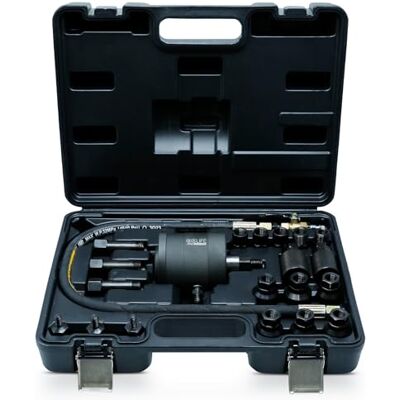 CCLIFE 21 peças extrator de injetor pneumático extrator de injetores diesel com adaptador CCLIFE 21 peças extrator de injetor pneumático extrator de injetores diesel com adaptador