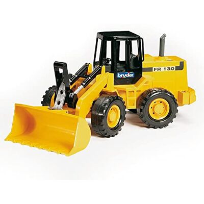 Bruder Carregadora articulada FR 130 Braço de pá totalmente funcional, carregadora sobre rodas, veículo de obra, brinquedo, escala 1:16 Bruder Carregadora articulada FR 130 Braço de pá totalmente funcional, carregadora sobre rodas, veículo de obra, brinquedo, escala 1:16