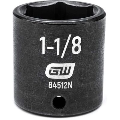 GEARWRENCH 84512 N 1/2" Drive 6 ponto padrão copo de impacto SAE (1 – 1/8", preto GEARWRENCH 84512 N 1/2" Drive 6 ponto padrão copo de impacto SAE (1 – 1/8", preto