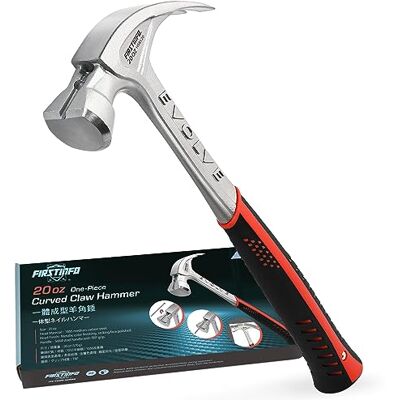 FIRSTINFO TOOLS FIT YOUR NEEDS FIRSTINFO Martelo de carpinteiro com porta-unhas magnético, 567 g FIRSTINFO TOOLS FIT YOUR NEEDS FIRSTINFO Martelo de carpinteiro com porta-unhas magnético, 567 g