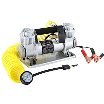 KATSU Tools KATSU Inflador de pneus de carro, 2 cilindros 150 PSI 12 V 50 Amp 4WD compressor de ar portátil profissional de grande volume bomba de pneus para carro Van Trucks insufláveis 451715 KATSU Tools KATSU Inflador de pneus de carro, 2 cilindros 150 PSI 12 V 50 Amp 4WD compressor de ar portátil profissional de grande volume bomba de pneus para carro Van Trucks insufláveis 451715