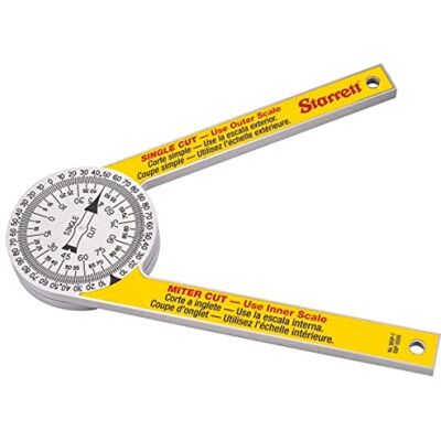 Starrett Medidor de ângulo de plástico de 175 mm. Starrett Medidor de ângulo de plástico de 175 mm.