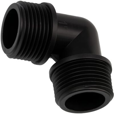 AERZETIX Conjunto de 5 acessórios cotovelo 90° masculino 1" x 1" para mangueira de rega sistema de gotejamento polietileno circuito água C75038 AERZETIX Conjunto de 5 acessórios cotovelo 90° masculino 1" x 1" para mangueira de rega sistema de gotejamento polietileno circuito água C75038
