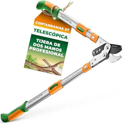 GRÜNTEK Tesouras de poda telescópicas XT 685-940 mm Sistema de Corte Bypass. Lâmina 82mm de Aço Revestido Temperado e Teflon. Cabos com 6 pos. Ajustáveis. GRÜNTEK Tesouras de poda telescópicas XT 685-940 mm Sistema de Corte Bypass. Lâmina 82mm de Aço Revestido Temperado e Teflon. Cabos com 6 pos. Ajustáveis.