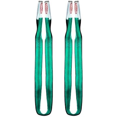 PONSA . Eslinga plana de camada dupla com 2 gaças, 2 toneladas, 2000 kg 3 m, com tratamento GARD contra cortes e anti-fricção (Pacote de 2 unidades) PONSA . Eslinga plana de camada dupla com 2 gaças, 2 toneladas, 2000 kg 3 m, com tratamento GARD contra cortes e anti-fricção (Pacote de 2 unidades)