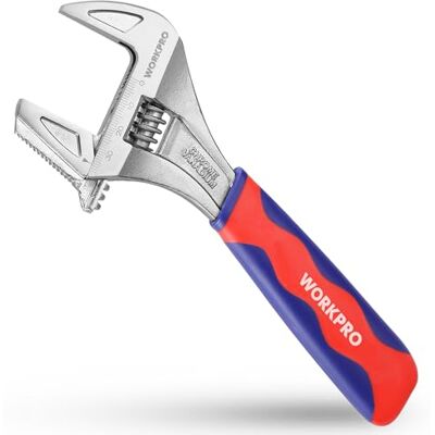 WORKPRO Chave inglesa e pinça multitomada 2 em 1 com grande abertura de 42 mm e cabo bimaterial, comprimento 200 mm WORKPRO Chave inglesa e pinça multitomada 2 em 1 com grande abertura de 42 mm e cabo bimaterial, comprimento 200 mm