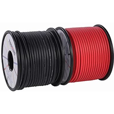 TUOFENG 16 awg Cabo eletrônico, 50 metros Cabo de silicone Fio de cobre estañado flexível 25 m Preto e 25 m Vermelho Cabo trançado Resistência a altas temperaturas TUOFENG 16 awg Cabo eletrônico, 50 metros Cabo de silicone Fio de cobre estañado flexível 25 m Preto e 25 m Vermelho Cabo trançado Resistência a altas temperaturas