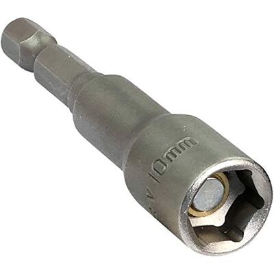 AERZETIX Chave de vidro/porta-pontas 1/4'' 10 mm Ponta magnética/montada 6 lados para parafuso autoperfurante de cabeça hexagonal adaptador / monobloco/ferramentas de aparafusamento CR-V - AERZETIX Chave de vidro/porta-pontas 1/4'' 10 mm Ponta magnética/montada 6 lados para parafuso autoperfurante de cabeça hexagonal adaptador / monobloco/ferramentas de aparafusamento CR-V -